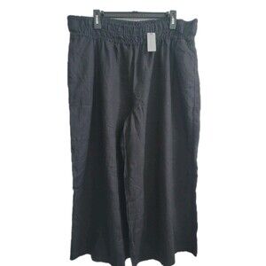 Anthropologie Black Wide Leg Pants